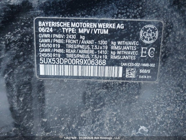 5UX53DP00R9X06368 BMW X3 Xdrive30i