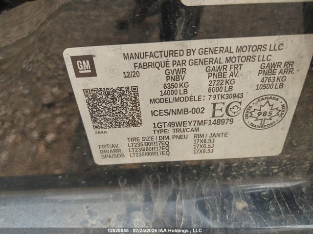 GMC Sierra K3500 Denali 2021 1GT49WEY7MF148979 Image 17