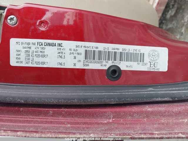 2C4RDGBG3GR266997 Dodge Grand Caravan