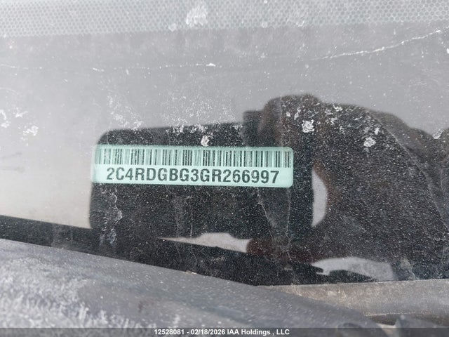2C4RDGBG3GR266997 Dodge Grand Caravan
