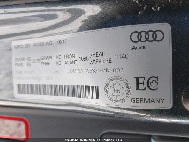 WAUENAF40HN071301 Audi A4