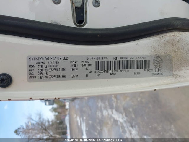 Aukcja sprzedaży 2015 Dodge Journey Crossroad, vin: 3C4PDCGG4FT696316, numer aukcji: 12528170