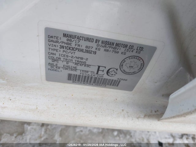 Nissan Micra 2017 3N1CK3CPXHL265219 Image 18