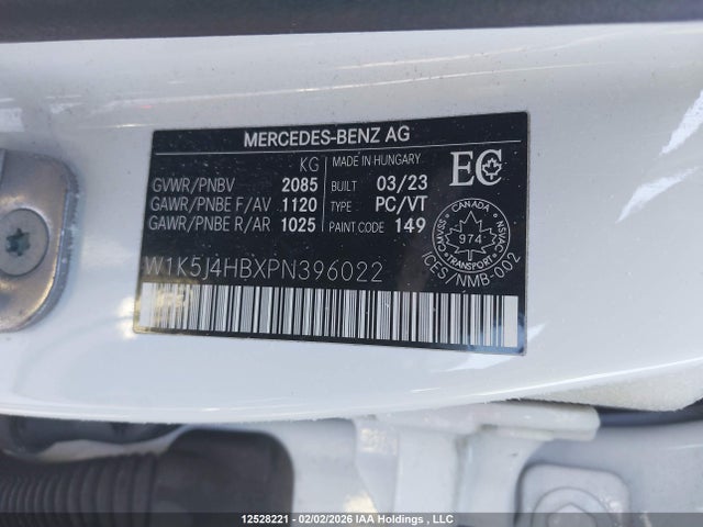 W1K5J4HBXPN396022 Mercedes-Benz CLA 250 4MATIC