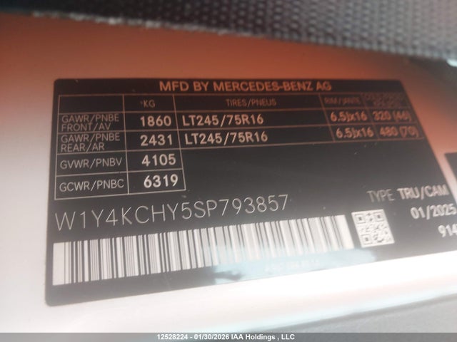 W1Y4KCHY5SP793857 Mercedes-Benz Sprinter 2500