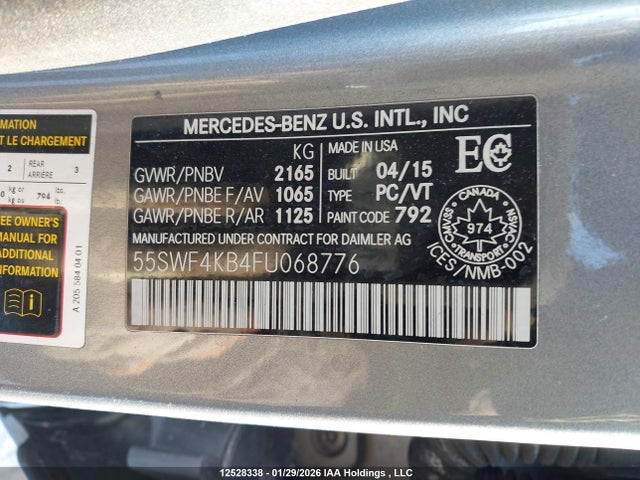 55SWF4KB4FU068776 Mercedes-Benz C 300 4matic