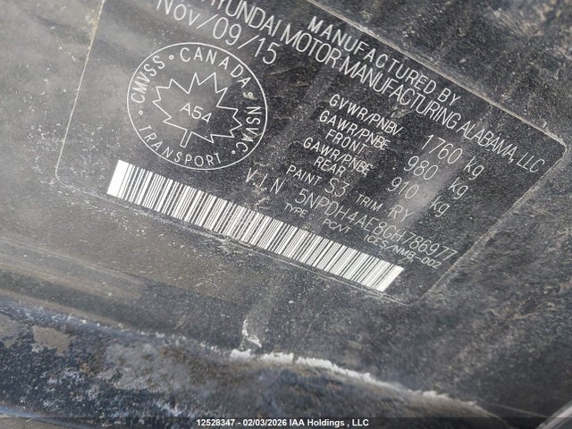 Hyundai ELANTRA GL 2016 5NPDH4AE8GH786977 Image 9