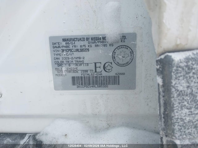 3N1CP5CV4RL585326 Nissan Kicks