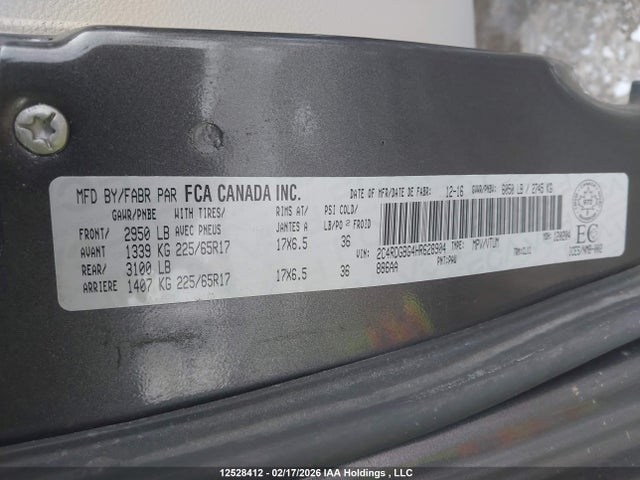 2C4RDGBG4HR628904 Dodge Grand Caravan Cvp/sxt