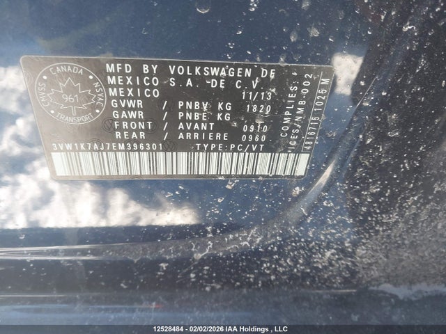 3VW1K7AJ7EM396301 Volkswagen Jetta