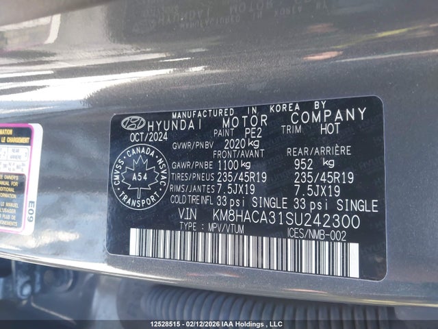 Продаж на аукціоні авто 2025 Hyundai Kona N Line, vin: KM8HACA31SU242300, номер лоту: 12528515