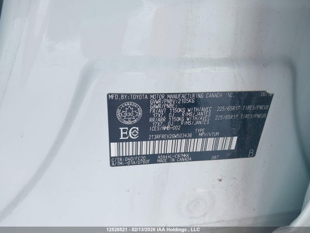 Toyota Rav4 Xle 2016 2T3RFREV2GW503436 Image 9