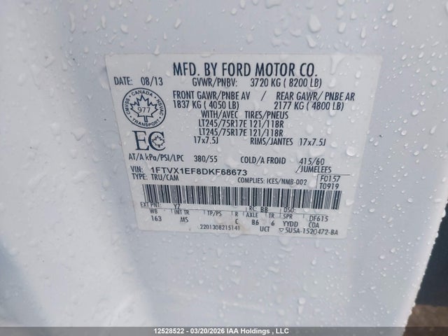 Aukcja sprzedaży 2013 Ford F-150, vin: 1FTVX1EF8DKF68673, numer aukcji: 12528522
