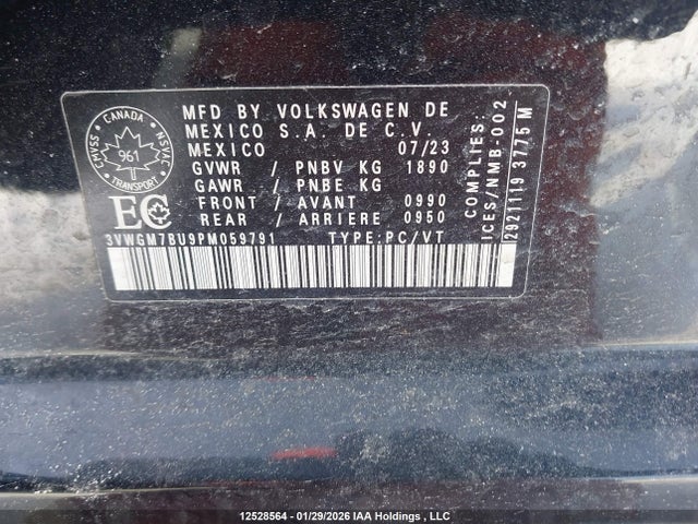 Volkswagen Jetta Highline 2023 3VWGM7BU9PM059791 Image 9