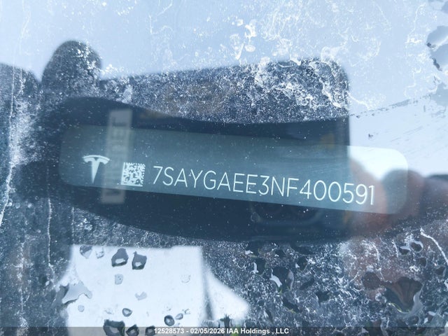7SAYGAEE3NF400591 Tesla Model Y Long Range