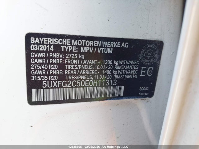 5UXFG2C50E0H11313 BMW X6