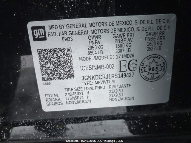 3GNKDCRJ1RS149427 Chevrolet BLAZER RS