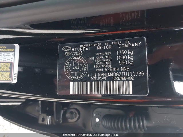 KMHLM4DG2TU111786 Hyundai Elantra Sel Sport
