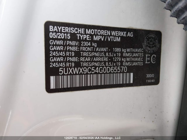 5UXWX9C54G0D65570 BMW X3 Xdrive28i