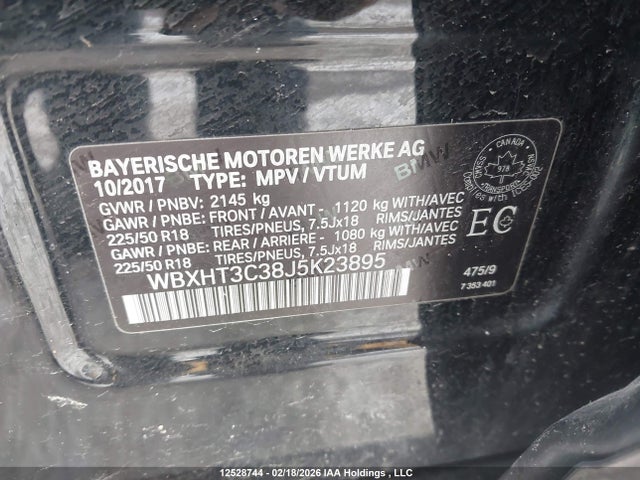 WBXHT3C38J5K23895 BMW X1 Xdrive28i