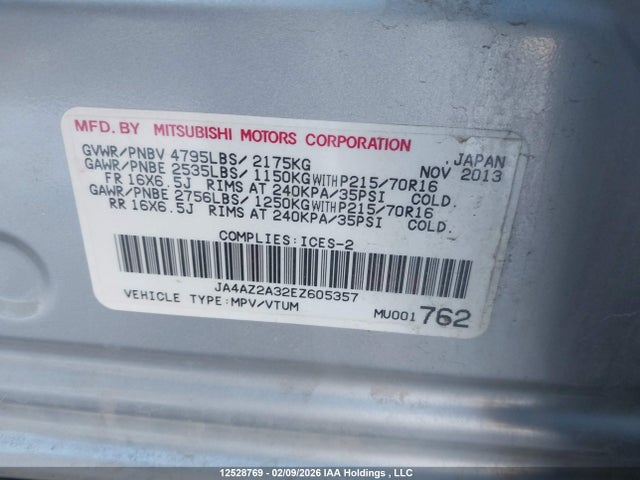 Mitsubishi Outlander Es 2014 JA4AZ2A32EZ605357 Image 18