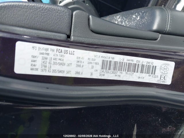 1C4RJFBG6JC303267 Jeep Grand Cherokee Limited