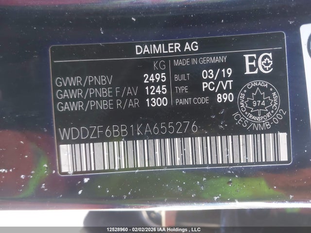 WDDZF6BB1KA655276 Mercedes-Benz Amg E 53 4matic