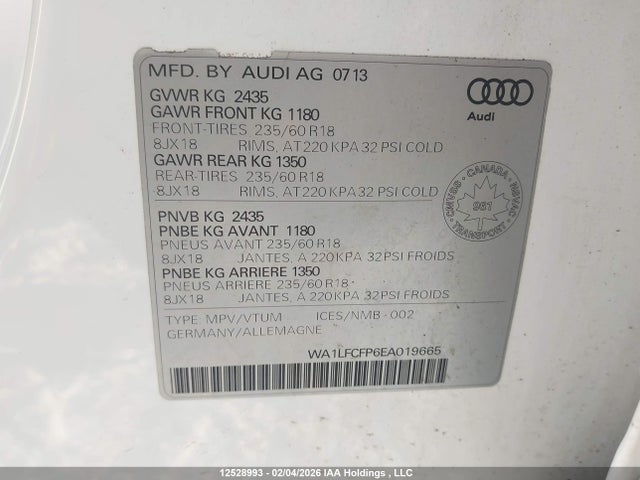 WA1LFCFP6EA019665 Audi Q5 Premium Plus