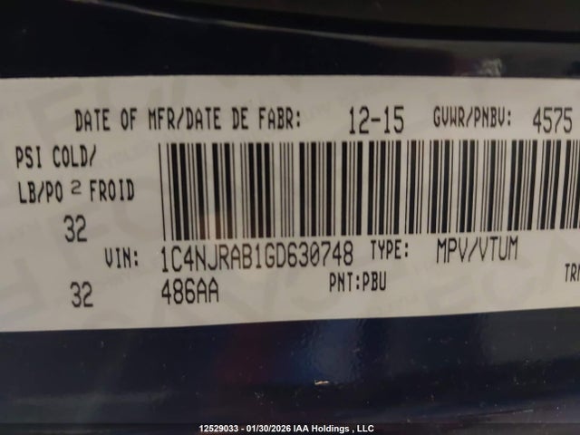 Jeep Patriot 2016 1C4NJRAB1GD630748 Image 18