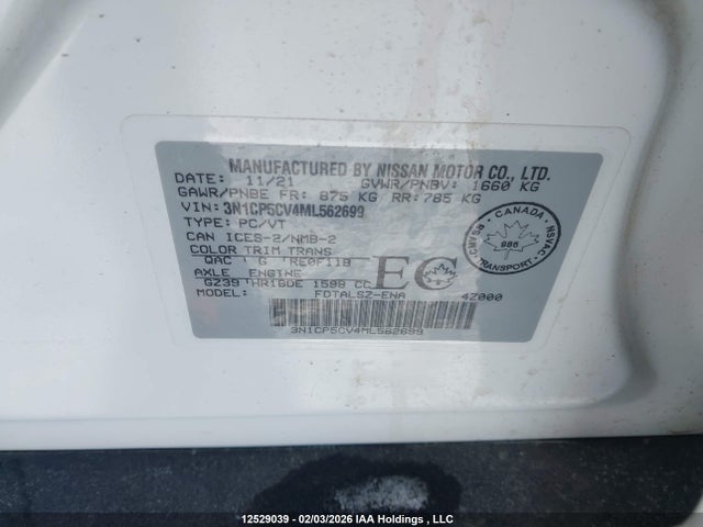 Nissan KICKS SV 2021 3N1CP5CV4ML562699 Image 18