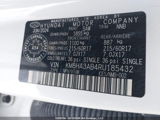 KM8HA3AB4RU185432 Hyundai Kona