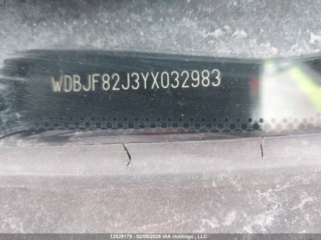12529179 :رقم المزاد ، WDBJF82J3YX032983 vin ، 2000 Mercedes-benz E 320 4matic مزاد بيع