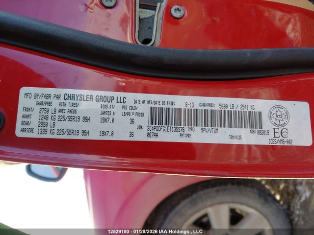 Dodge Journey R/t 2014 3C4PDDFG1ET135576 Image 9