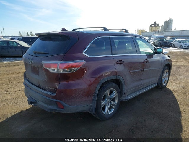 Toyota Highlander Limited 2015 5TDDKRFH2FS145804 Image 4