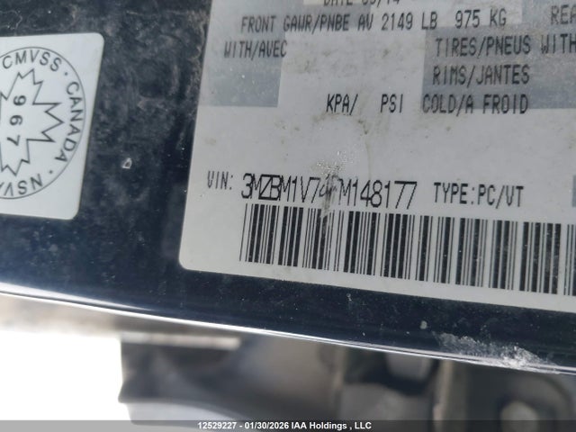 3MZBM1V74FM148177 Mazda 3 TOURING
