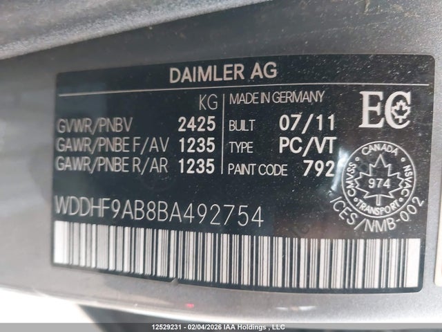 Продаж на аукціоні авто 2011 Mercedes-benz E 550 4matic, vin: WDDHF9AB8BA492754, номер лоту: 12529231