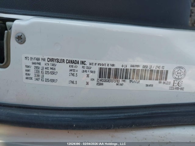 2C4RDGBG8ER373783 Dodge Grand Caravan