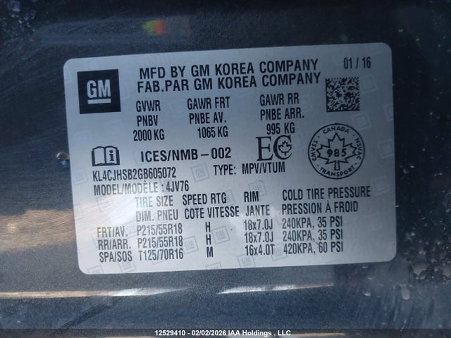 Buick Encore Premium 2016 KL4CJHSB2GB605072 Image 9