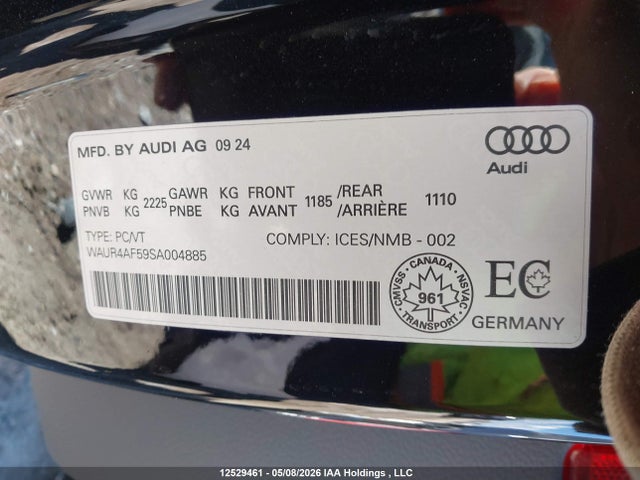 Продажа на аукционе авто 2025 Audi S5 Prestige, vin: WAUR4AF59SA004885, номер лота: 12529461