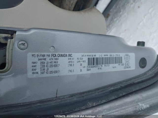 2C4RDGBG9HR597519 Dodge Grand Caravan Se