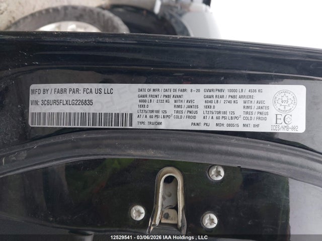 3C6UR5FLXLG226835 RAM 2500 Laramie