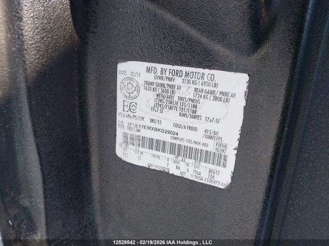 Aukcja sprzedaży 2011 Ford F-150, vin: 1FTEX1EMXBKD29024, numer aukcji: 12529542