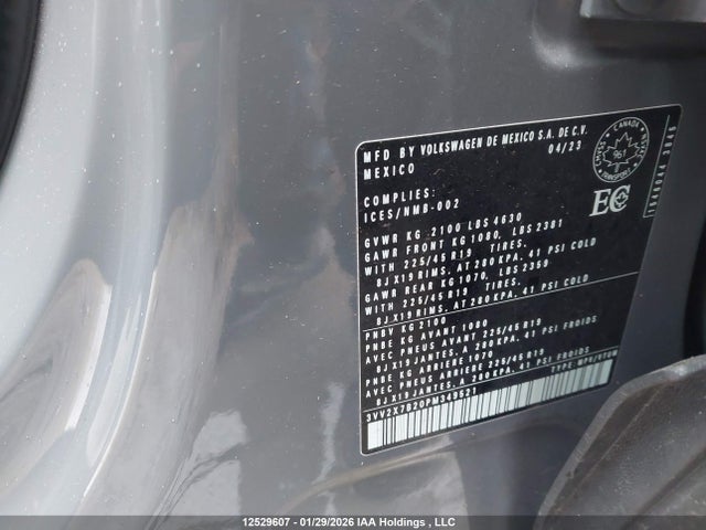 3VV2X7B20PM349521 Volkswagen TAOS SEL