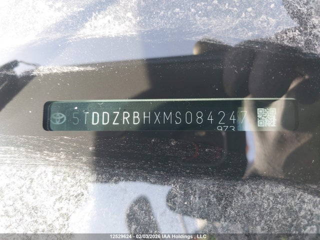 12529624 :رقم المزاد ، 5TDDZRBHXMS084247 vin ، 2021 Toyota Highlander Limited مزاد بيع
