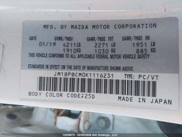 Mazda 3 Preferred Plus 2019 JM1BPBCM0K1116231 Image 18