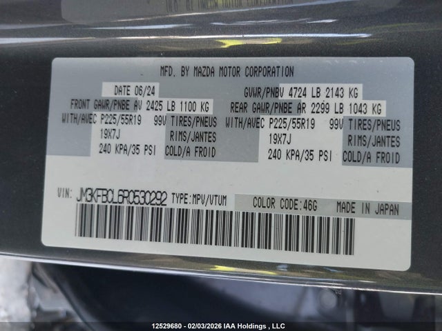 Mazda Cx-5 Gs W/o Cd 2024 JM3KFBCL6R0530292 Image 18