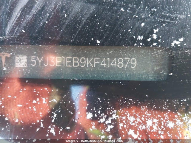 5YJ3E1EB9KF414879 Tesla MODEL 3