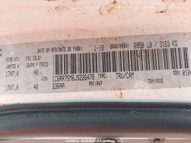 1C6RR7SM6JS226479 RAM 1500 St