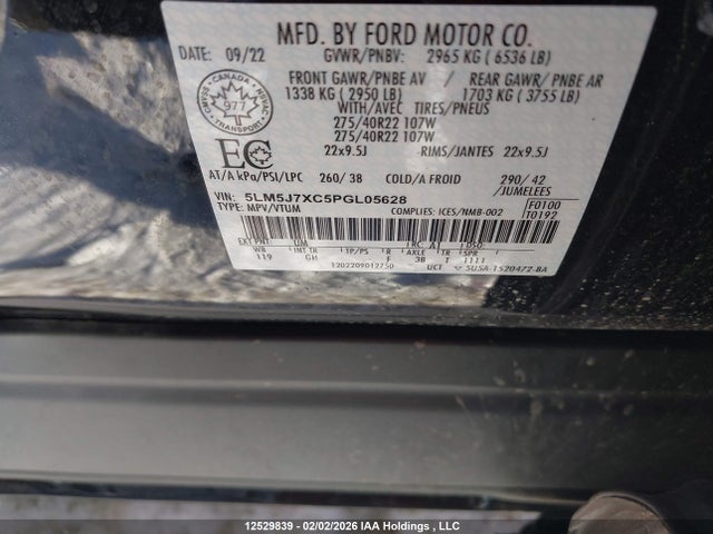 5LM5J7XC5PGL05628 Lincoln Aviator Reserve