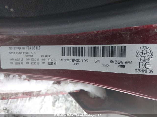 Продажа на аукционе авто 2015 Chrysler 200 Lx, vin: 1C3CCCFB2FN735318, номер лота: 12529843